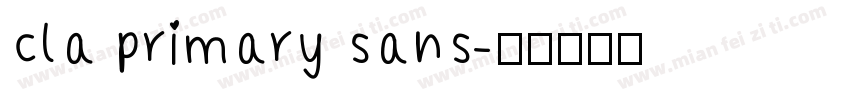 cla primary sans字体转换